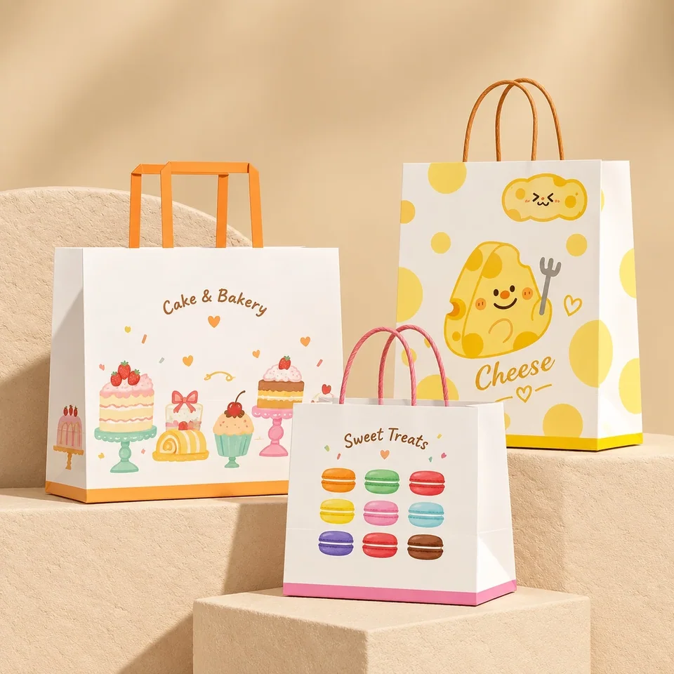 Printed Bakery Paper Bags