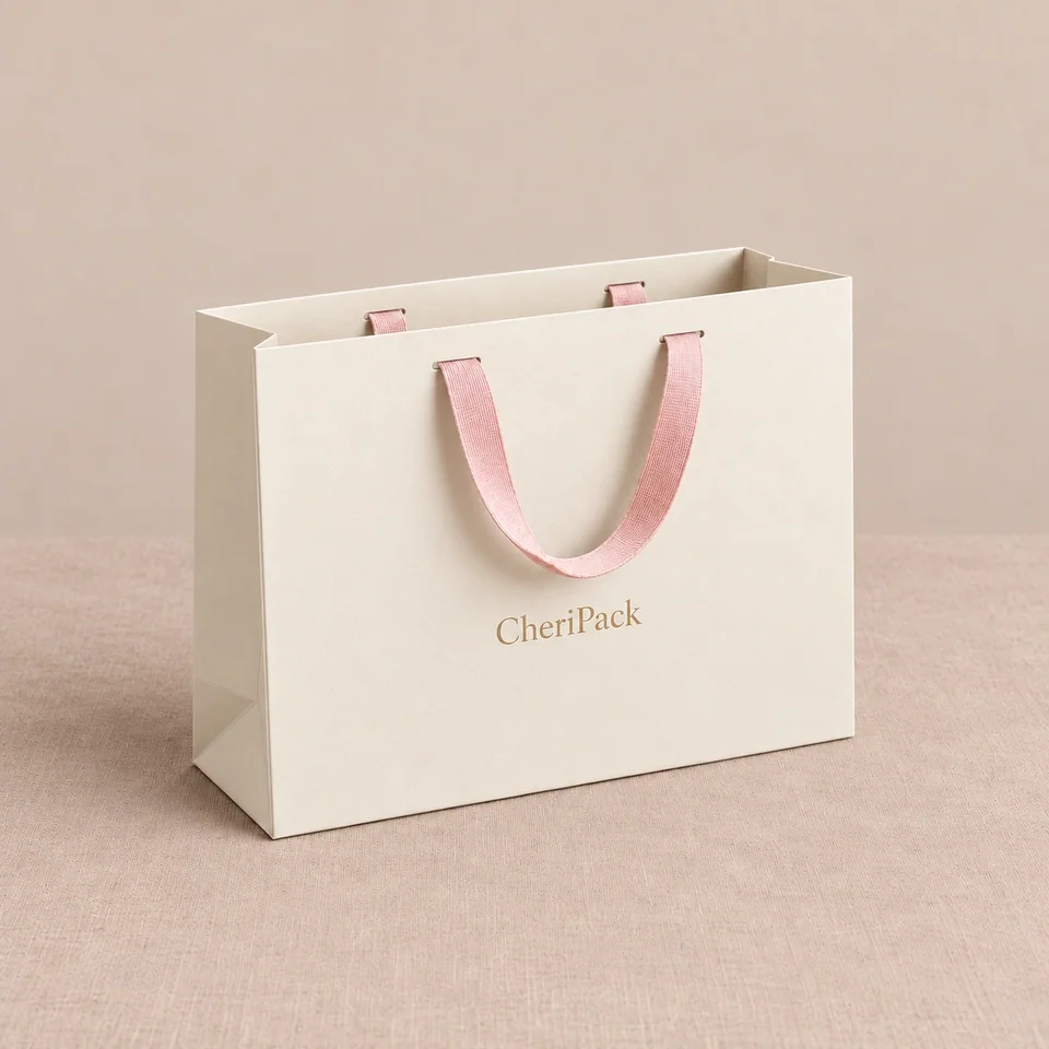Ribbon Handle Gift Bag — design concept