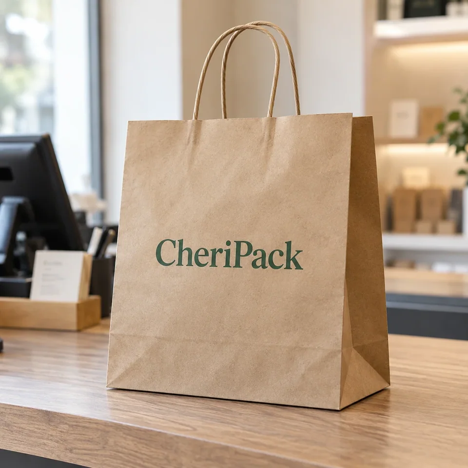 Twisted Handle Kraft Bag — design concept